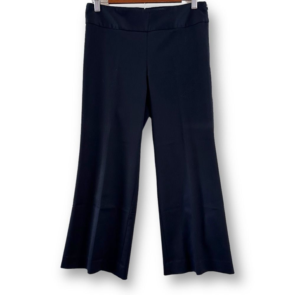 Trina Turk black wide leg‎ short black pants size 4